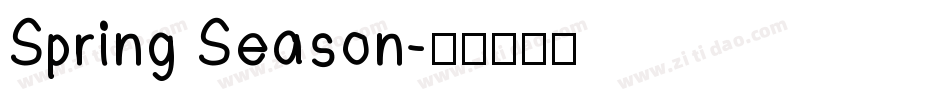 Spring Season字体转换